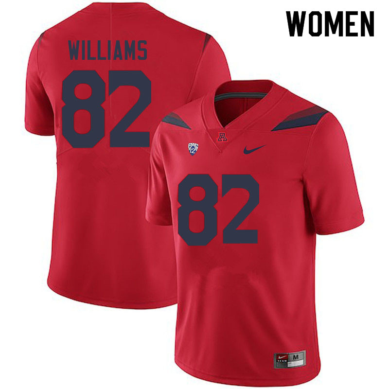 Women #82 Zach Williams Arizona Wildcats College Football Jerseys Sale-Red - Click Image to Close